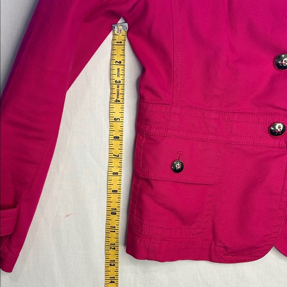 Talbots Women's Bright Pink Blazer 97% cotton size 4 - Picture 4 of 11